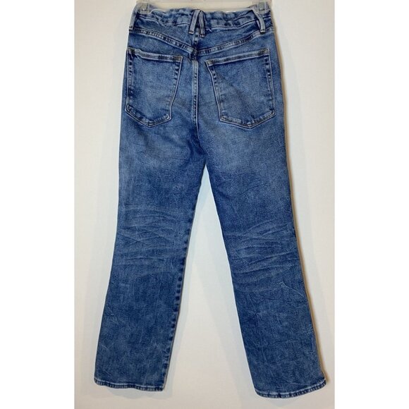 Good American Good Curve Straight Leg Jeans Size 2 26 - Picture 3 of 5